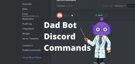 de 2021. . Discord dad bot commands